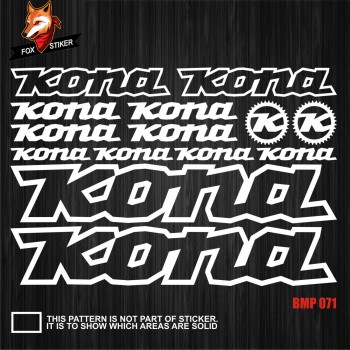 Bicycle Frame Decal Stickers   KONA-01